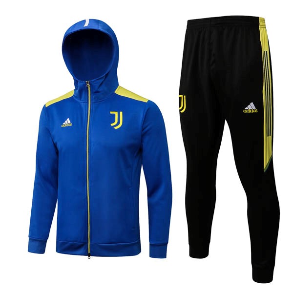 Hoodies Komplett Set Juventus 2022-23 Blau